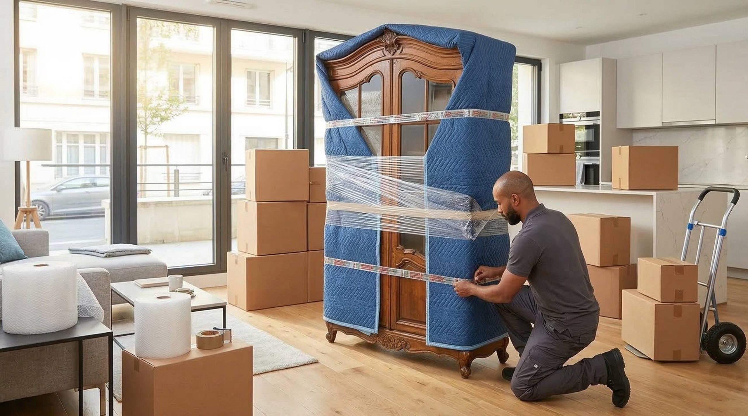 Protection du mobilier lors d’un demenagement a Levallois-Perret